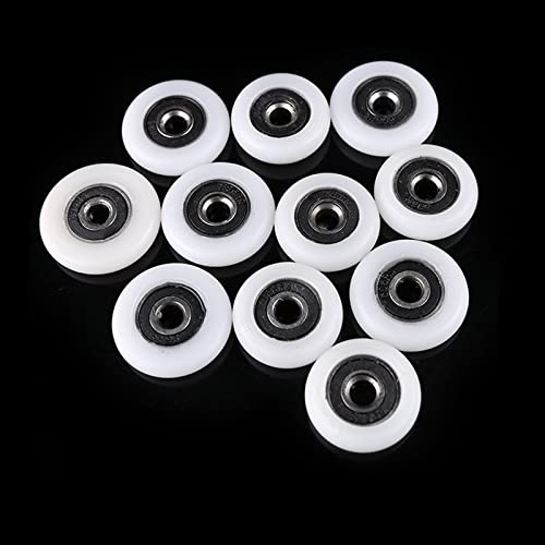 Porte de douche coincée ? Remplacez les rouleaux avec ces roues de 23mm et trou 5mm x8
