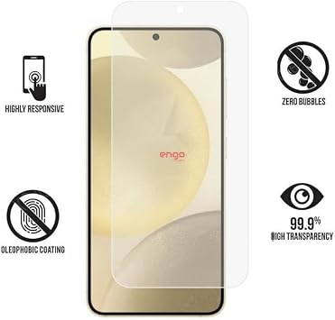 Engo Samsung Galaxy S24 ile Uyumlu Ekran Koruyucu Mat Parmak İzi Bırakmaz (SM-S921B)