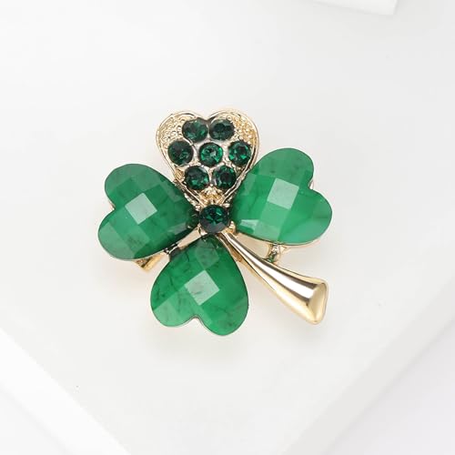 Image of Rhinestone Flower Brooches for Women Enamel Floral Brooch Lapel Pins for Mom Wife Elegant Dress Accessories Mother's Day Jewelry Gifts