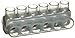 Morris Products 97440 Multi-Cable Connector, Insulated, Dual Entry, Clear, 6 Ports, 500 - 6 Wire Range