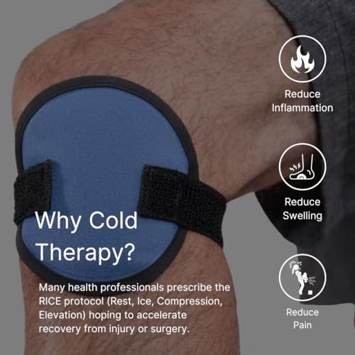 Image of FlexiKold Gel Ice Pack Circles w /Straps (4 Pack) - Small Ice Packs, Reusable Ice Pack for Injuries, Ice Packs Reusable, Breastfeeding, Wisdom Teeth, Sinus Headaches - 6304-STRAP4PK by NatraCure