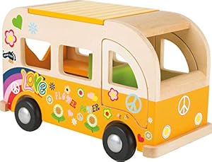 Small Foot 2744 Hippie Spielbus aus Holz