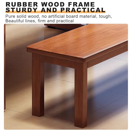 Banco de madera maciza interior para mesa de cocina y pasillo alargado 8