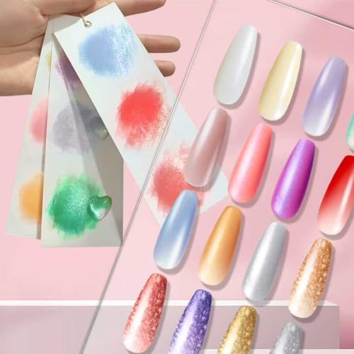 Set de esmaltes en gel con 16 colores degradados miniatura 3