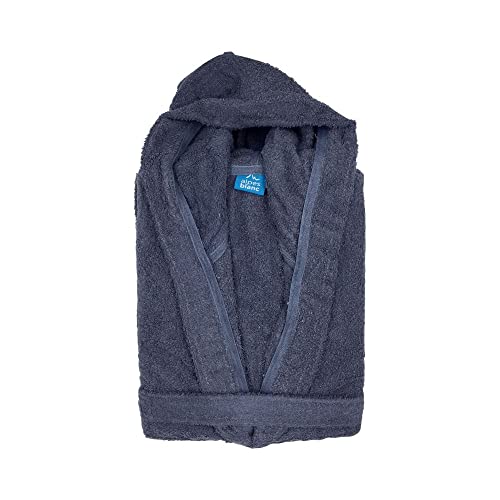 Alpes Blanc Peignoir de Bain à Capuche 100% Coton Cover