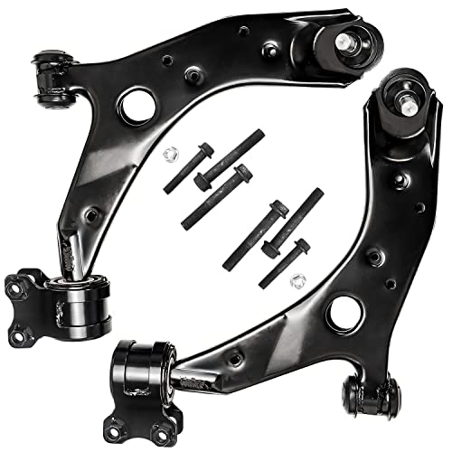 Image of Detroit Axle - Front 8pc Control Arms Kit for 2004-2009 Mazda 3 Sport, 2006-2017 Mazda 5, 2 Lower Control Arms w /Ball Joints 4 Tie Rods 2 Sway Bars Suspension Kit Replacement