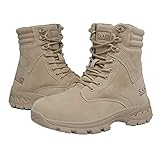  Botas de Senderismo para Hombre, Zapatillas Altas de Selva al Aire Libre, Zapatos de Viaje Antideslizantes, Calzado con Cordones, Zapatos de Escalada para otoño e Invierno
