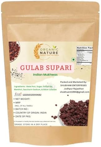 ORGANIC NATURE Soft Gulab Supari 1800 gms| Mouth Freshener Sweet Rose supari