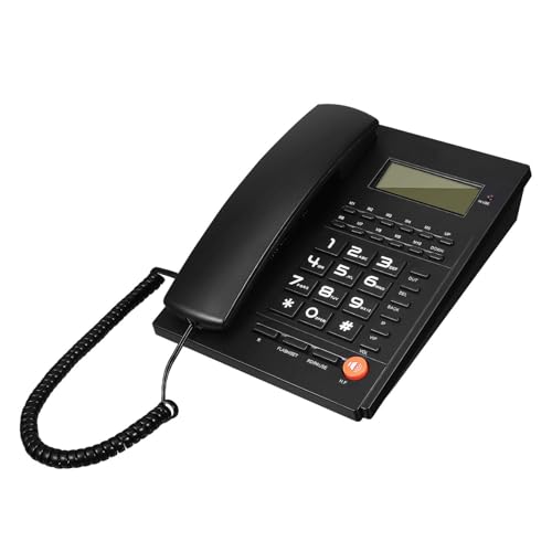 Téléphone fixe fiable et clair pour personnes âgées avec affichage appelant