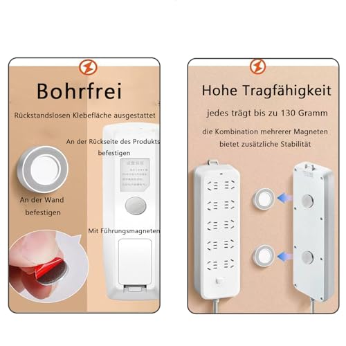 8 Stück Magnetischer Fernbedienung Halterung, Magnetische Wandhalterung Fernbedienung, Halterung Fernbedienung Wand, Magnethalterung Fernbedienungshalter Wand für Zuhause, Zuhause, Büro