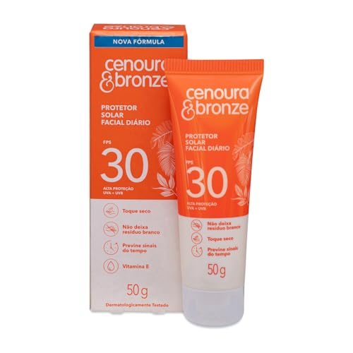 Protetor Solar Facial Diário FPS 30 Cenoura & Bronze 50g