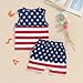 Gureui 4th of July Toddler Baby Boy 2-3T Outfit Shirt Tank Tops Shorts Summer Clothes