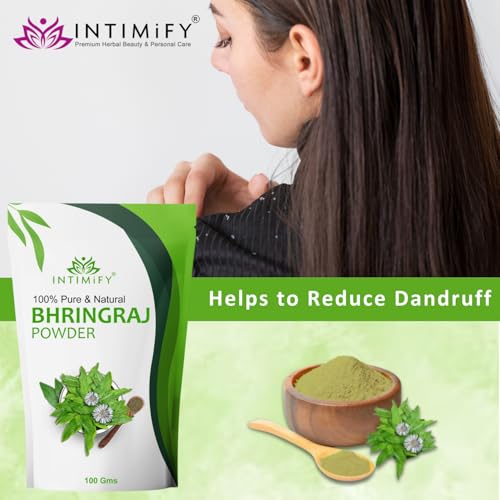 Image of INTIMIFY Bhringraj Powder For Hair & Skin- 100Gms (Pack of 1)