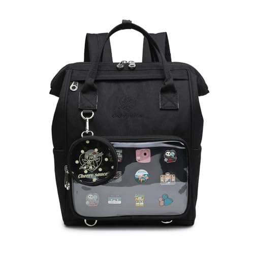Image of CHERRY SAUCE Ita Bag Pin Kawaii Cute Display Mommy Backpack for School Anime Cosplay with Insert