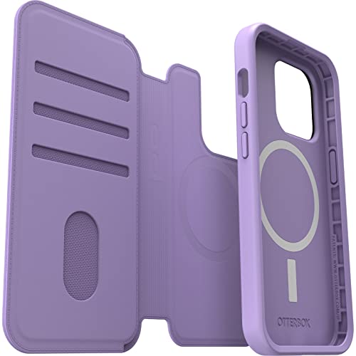 Image of OtterBox Detachable Folio Wallet (Case Sold Separately) for MagSafe - iPhone 15 Pro and iPhone 14 Pro - I Lilac You (Purple)