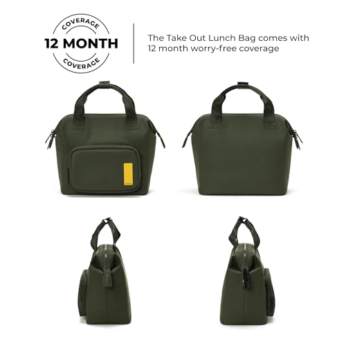 Image of MOKOBARA The Take-Out Lunch Bag - Green Spill-Proof Large & Roomy for Daily Use, Office Carry, Travel, Easy Access & Easy to Clean (Seaweed Green), Green