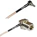 3 feet RG316 CRC9 Male Angle to N Female Bulkhead Angle RF Pigtail Coaxial Cable