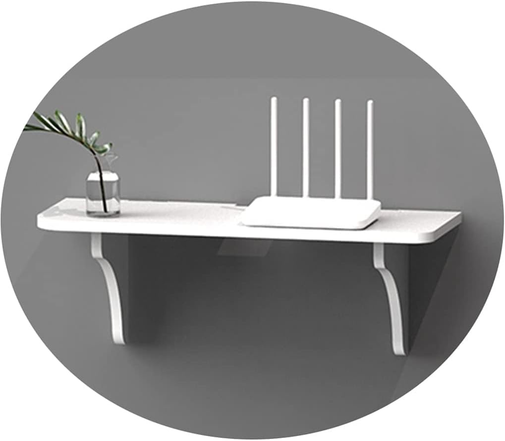 Wall-Mounted Bracket TV Set top Box Accessory Router Wall Mount Floating Shelf Projector Bracket Wall Mount WiFi Bracket Installation Easy (Color: HUI Size: 40x22x21.5 cm) (Yellow 40x22x21.5cm)