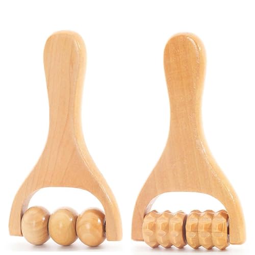 木製ハンドマッサージローラー2個