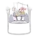 Kinderkraft Columpio Bebé Minky, Mecedora, 3 Velocidades, hasta 9 kg, Rosa