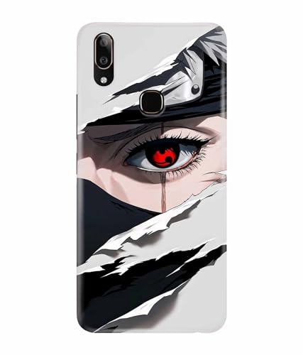 Image of Red Eyes Printed Hard Back Case Cover & Compatible for Vivo Y91 / Vivo Y93 / Vivo Y95 (Multicolor) - D1811