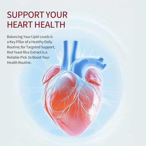 Red Yeast Rice with CoQ10 Supplement Supports Heart Health & Maintains Healthy Cholesterol Levels for Men and Women, Natural & Gluten-Free (60 Count) - Image 4