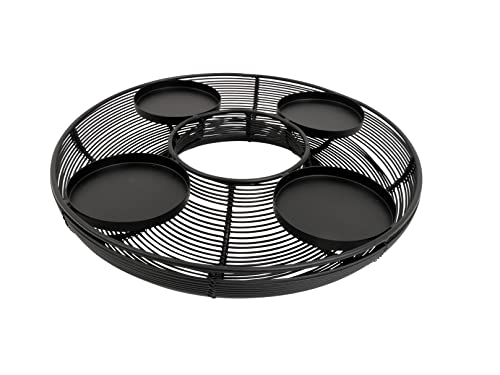 CB Home & Style Adventskranz 29 cm rund Kerzenhalter Eisen Schwarz...