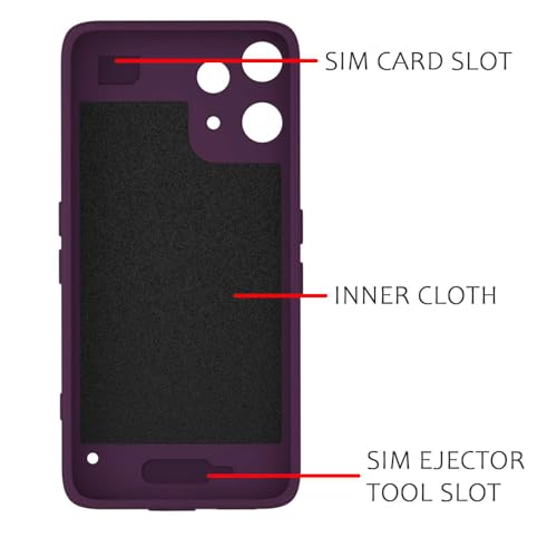 Image of Back Cover | MagFit Ring Design (Non-Magnetic) | Shockproof Case | Anti-Slip Grip | Raised Camera Edges | Slim Protective Case for Nothing Phone (3a) Lite 5G (Purple)