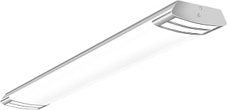 AntLux 4FT LED Flush Mount Ceiling Light, 40W 4500LM 5000K Daylight White, 48" Linear Kitchen Fixture - Energy-Saving Fluorescent Replacement