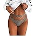 Pbawab Sexy Thong for Women Fashion Hollow Out Women Panties High Waist G-String Ladies Seamless Comfortable Thongs Dark Gray