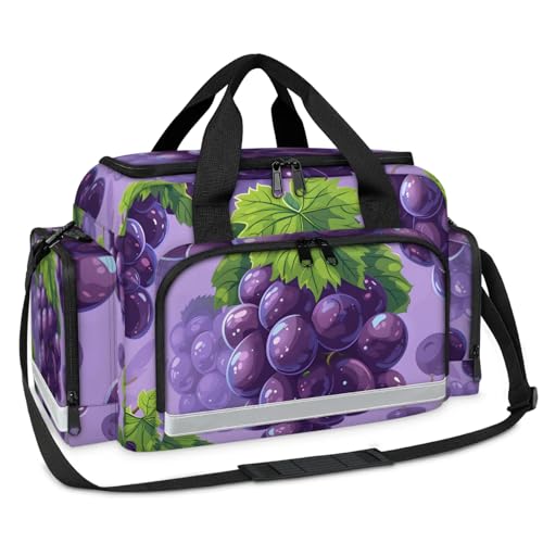 GzLeyigou First Aid Bags Empty, Fresh Grapes Emergency Bag First Aid Kit Multiple Compartment Kit Carrier On Call Trauma Bag For Paramedics Emergency Medical Supplies Kit