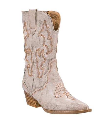 Corkys Footwear Hey Girl Womens Somebodys Problem 2-Inch Stacked Heel Western Boot, Featuring Cushioned Insoles For All Day Wear, Western Stitching, and A Full Inside Zip3