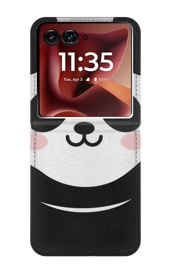 Étui Panda pour Motorola Razr 70 Ultra et 50 Ultra : housse cuir clapet portable