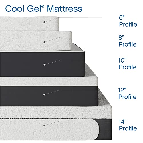 Cool Gel 12 Inch King Mattress Memory Foam Medium Firm, King Size Memory Foam Mattress Cooling, Made in the USA, 12" Depth with Pressure Relief, CertiPUR-US Certified No Fiberglass, CoolGel Bed - Thumbnail 4