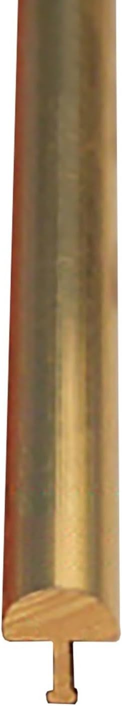 CMYUN Solid Brass Threshold Strip T Molding, Cuttable Vinyl Wood Carpet Edge Trim Bar, Floor Seam Cover/Gap Connecting Strip for Doorway, Divider Strip (Color : Wide-5mm (0.2"))