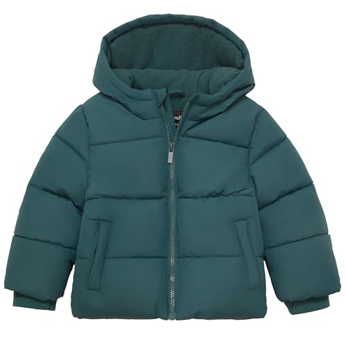 Rokka&Rolla Toddler Boys' Water-Resistant Fleece Lined Ripstop Puffer Jacket