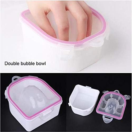 Hilai SPA Acetone Resistant Soak Off Warm Water Bowl Professional Acetone Resistant Soak Off Warm Nail Spa Bowl Manicure Tool Manicure Nail Soak Bowl Manicure Treatment Tool