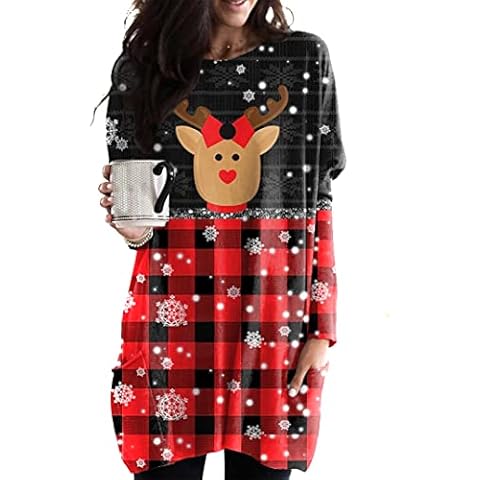 Pull EFOFEI Fille Motif Neige Cover