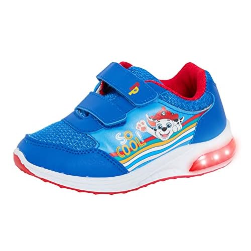 Paw Patrol Chase Marshall - Zapatillas deportivas con luces para niños, azul, rojo, 24 EU