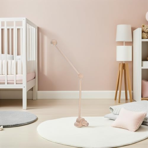 Support mobile en bois berceau bébé Vaguelly, structure robuste en bois