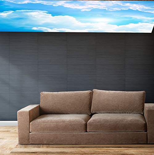 Blue Sky And Clouds Wall Mural (100X150) - Natural Scenery Design With Self-Adhesive Wallpaper - Easy To Install Peel And Stick Removable Decor For Living Room, Bedroom, Kitchen - Safe For Walls #TOP2