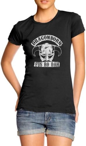 Xtees - Juniors Skyrim Dragonborn Fus Ro Dah T-Shirt