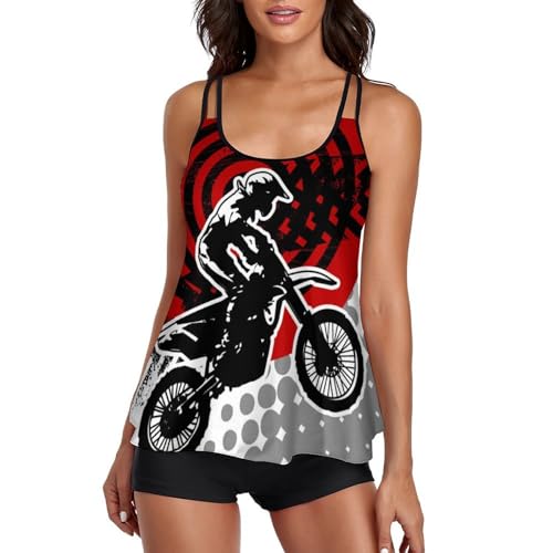 Maillot de bain tankini avec short de garçon pour vos après-midis détente à la plage