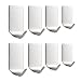 Labkiss 3M Self Adhesive Hooks, SUS304 Stainless Steel Key Robe Towel Hooks, Super Power Heavy Duty Wall Mount Coat Hook Rack, No Drill No Screw, Waterproof, for Kitchen Bathroom Toilet, 8 Pieces