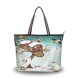 Bolsos de mano para mujer, buzón de correo, regalos de Navidad, bolso de mano con cremallera para mujer, bolso de hombro, multicolor, Medium