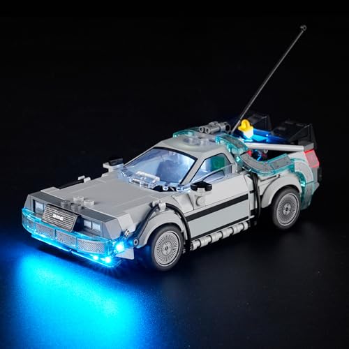 LIGHTAILING Led Light for Lego-77256 Time-Machine from Back to The Future - Easy Install, Hidden Wiring, Home Decor & Gift-Ready (Model Not Included)