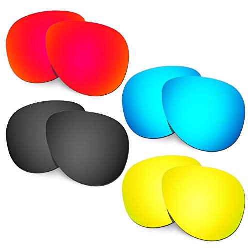 Lentille de rechange Oakley Elmont Large rouge bleu noir or pour lunettes de soleil