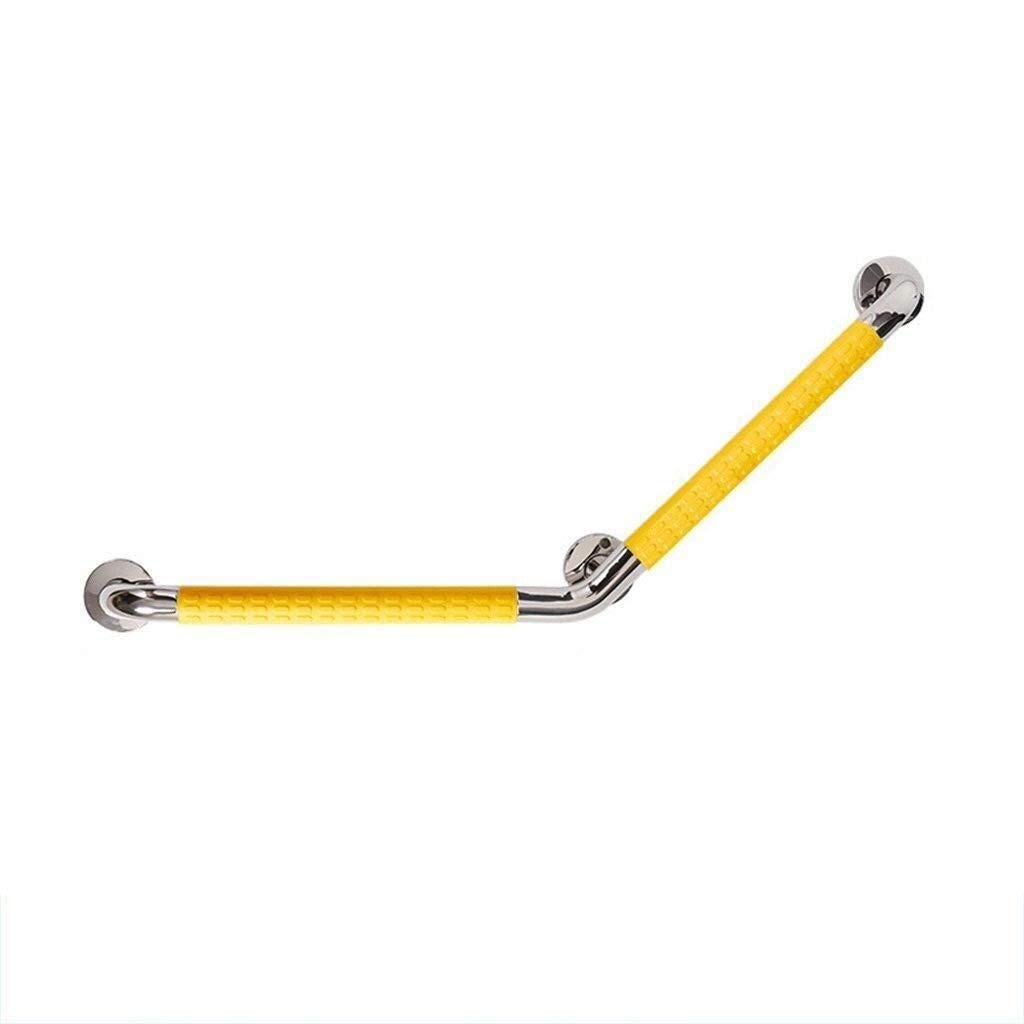 Barras de Agarre Mango Soporte de Seguridad Pasamanos, Barras de Agarre en Ángulo de 135 ° para Bañeras y Duchas, Soporte de Seguridad de Cromo Pulido de Acero Inoxidable de 20 Pul