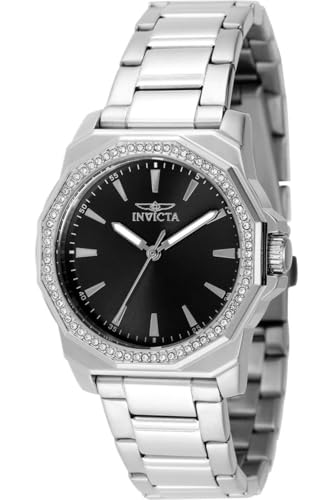INVICTA Speedway 49111 Montre Quartz Femme 34 mm Finition Boîtier Poli Argent