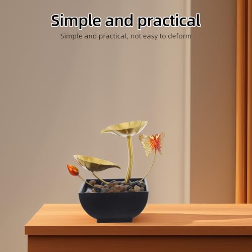 Fontaine cascade mini pour piece de vie et decoration de bureau zen